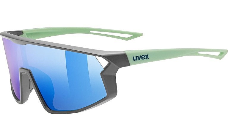 очки Uvex Skyryse Jr. - Grey/Green Matt/Mirror Blue - unisex junior