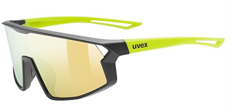 des lunettes Uvex Skyryse Jr. - Black/Yellow Matt/Mirror Yellow - unisex junior