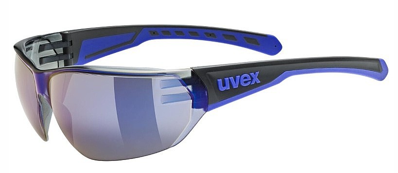 okuliare Uvex Equate - Black/Blue Matt/Mirror Blue