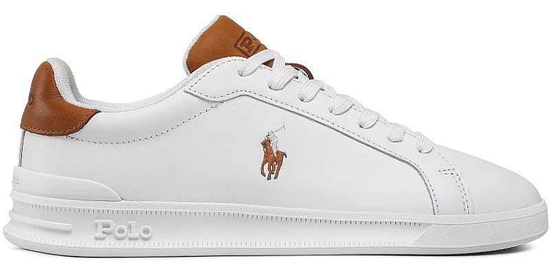 chaussures Polo Ralph Lauren Heritage Court II - White/Tan - women´s