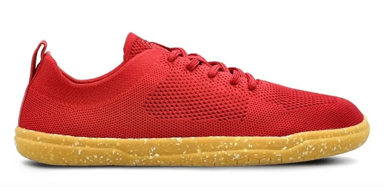 boty Groundies Active Knit - Cherry Red