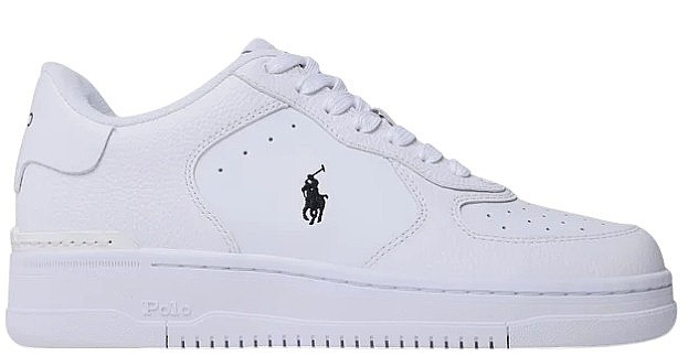 boty Polo Ralph Lauren Masters Court - White/White/Black
