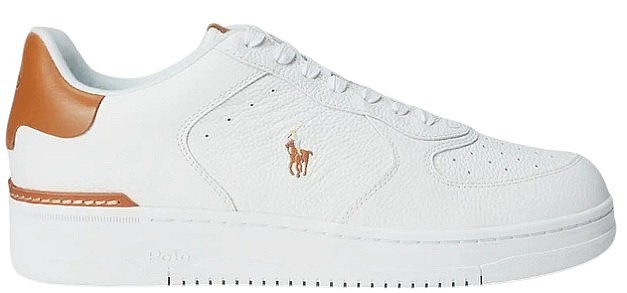 chaussures Polo Ralph Lauren Masters Court - White/Tan - women´s