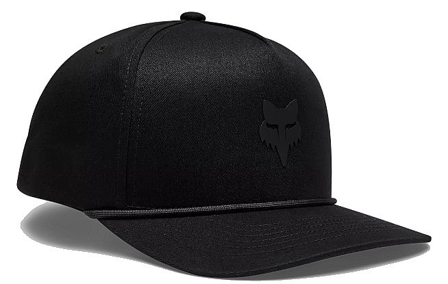 cap Fox Head Rope Snapback - Black/Black - men´s