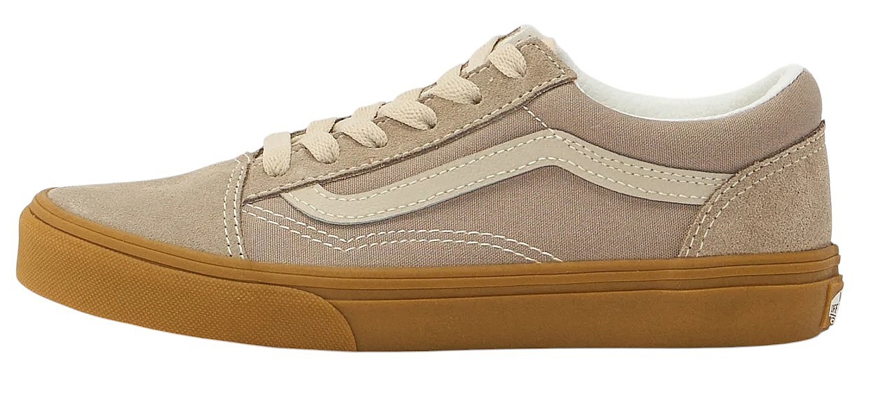 sko Vans Old Skool - Neutral Block Gray/Gum - unisex junior