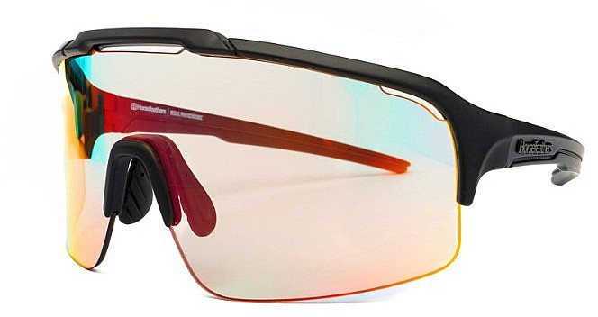 des lunettes Horsefeathers Recoil Photochromic - Matt Black/Mirror Red