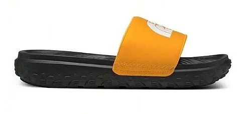 chaussures The North Face Never Stop Cush Slide - Summit Gold/TNF Black - men´s