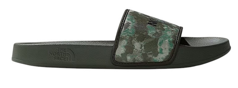 chaussures The North Face Base Camp Slide III - Military Olive Stippled Camo Print/TNF Black - men´s