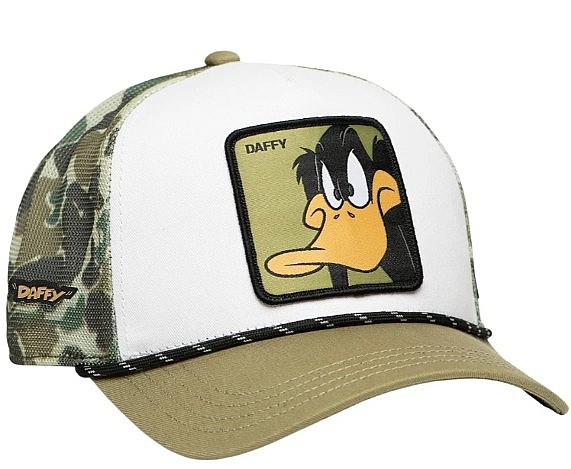 casquette Capslab Looney Tunes Premium - Daffy Duck/Olive Green/White - men´s