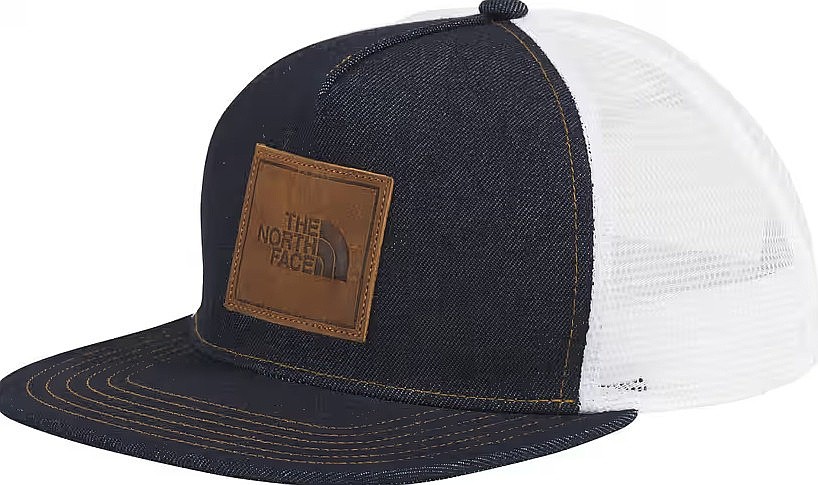gorra con visera The North Face Half Dome Trucker - Deninm/Leather Patch