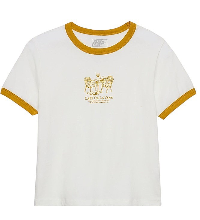 T-Shirt Vans De La Vans Ringer - Marshmallow - women´s