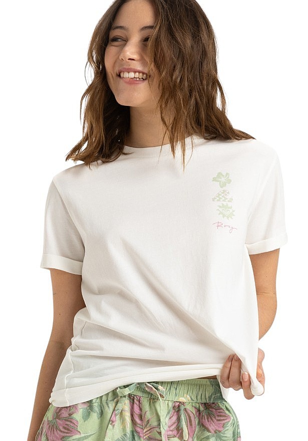 T-Shirt Roxy Oceanregular Art - WBS0/Egret - women´s