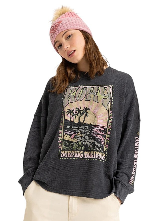 sweatshirt Roxy Eastside Midweight - KTA0/Phantom - women´s