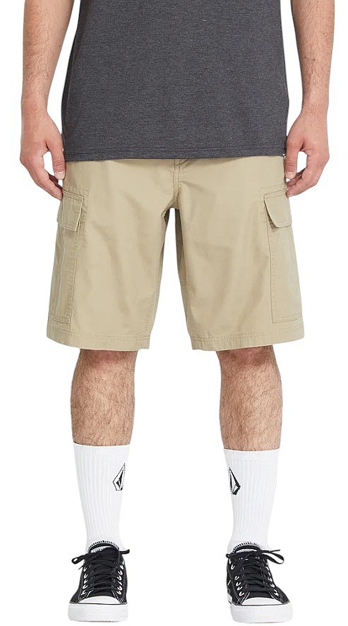 kraťasy Volcom Strange Tripper Cargo 22 - Khaki