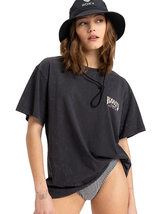 tričko Roxy Sunnyoversize Optic Wash - KTA0/Phantom - women´s