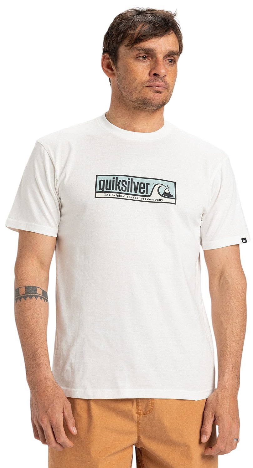 tričko Quiksilver Evo Endless Type - WBK0/Snow White - men´s