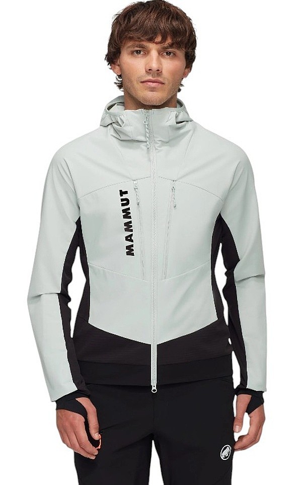 veste Mammut Aenergy SO Hybrid Hooded - 1300 Silver Sage/Black - men´s