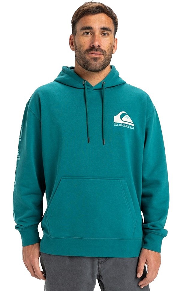 mikina Quiksilver Omni Logo Hoodie - BSJ0/Teal Green