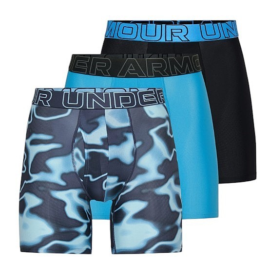 bokserki Under Armour Performance Tech Mesh 6in 3 Pack - Blue/Stream/Ether Blue