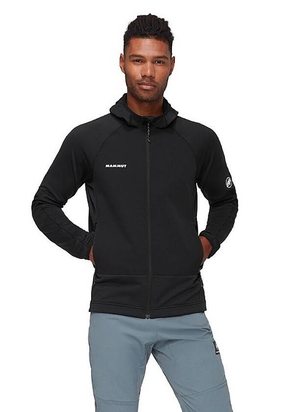 sweat-shirt Mammut Massone ML Hooded Zip - Black - men´s