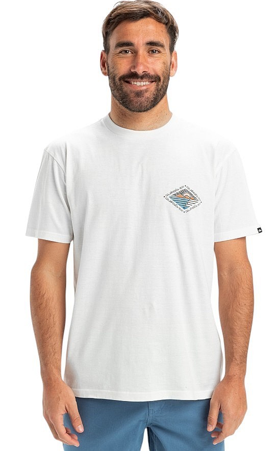 tričko Quiksilver Evo Future Islands - WBK0/Snow White - men´s