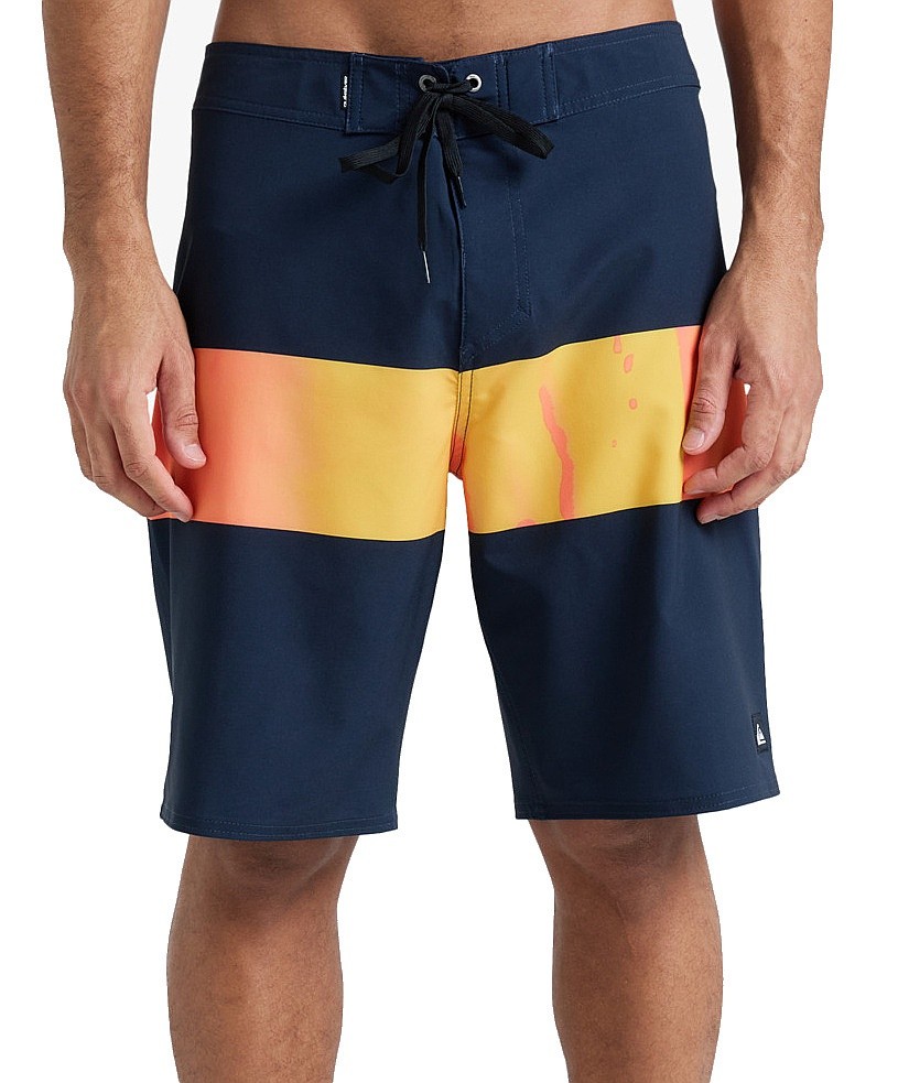 kúpacie šortky Quiksilver Surfsilk Straight Leg 20 - MKZ9/Fiery Coral Bloomfade - men´s