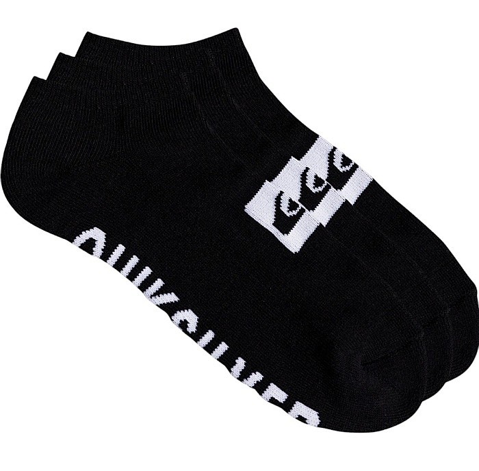 ponožky Quiksilver Ankle 3 Pack - KVJ0/Black