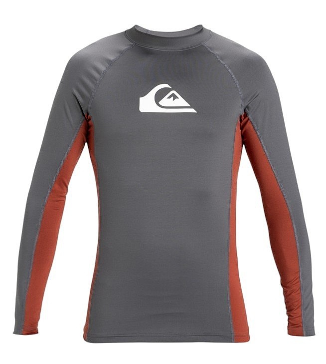 T-shirt Quiksilver Everyday UPF 50 Comp LS - KZM0/Iron Gate