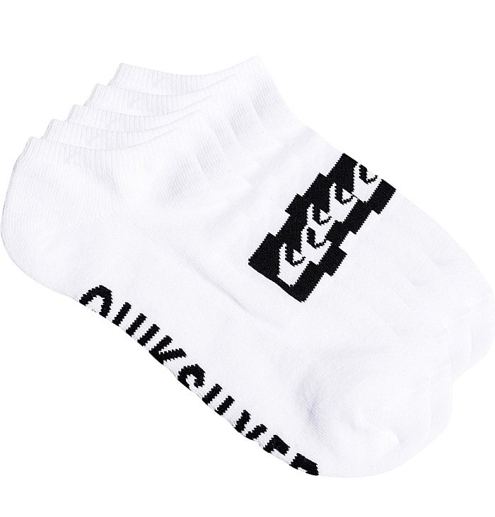 ponožky Quiksilver Ankle 5 Pack - WBB0/White - men´s