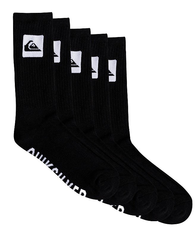 ponožky Quiksilver Crew 5 Pack - KVJ0/Black - men´s