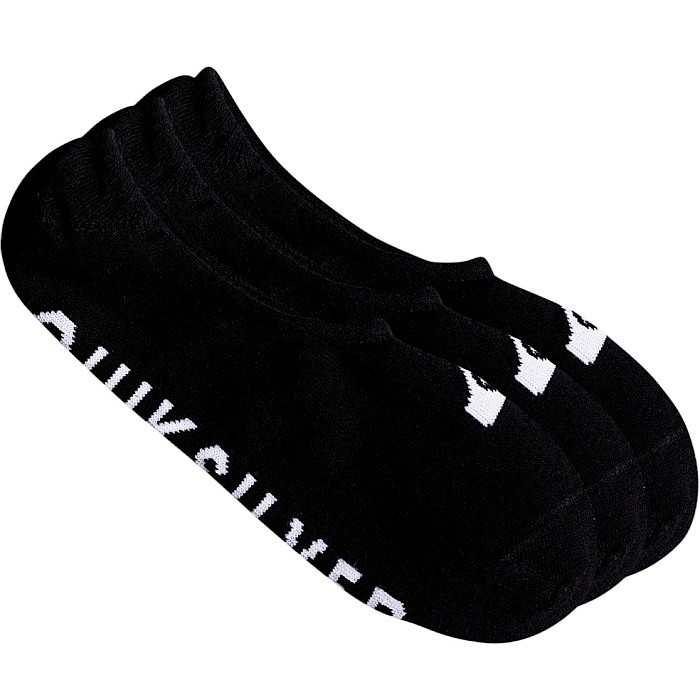 chaussettes Quiksilver Liner 3 Pack - KVJ0/Black - men´s