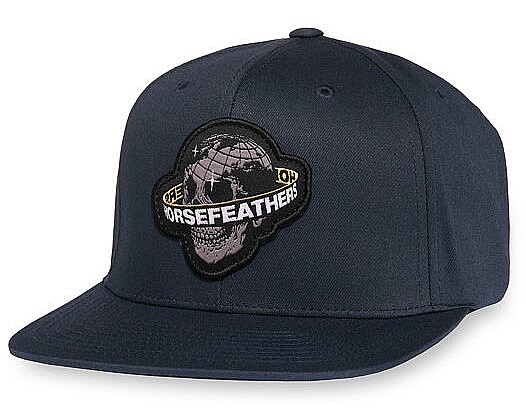 gorra con visera Horsefeathers Skull - Navy - men´s