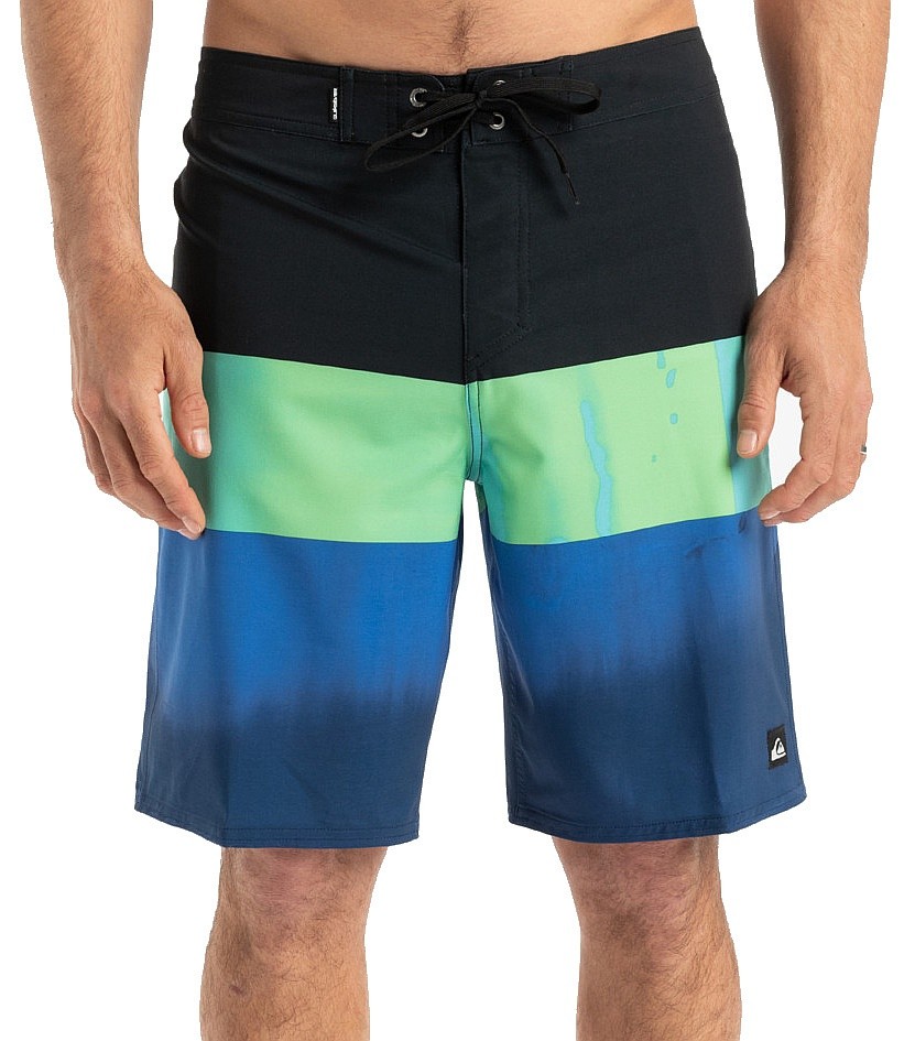 kúpacie šortky Quiksilver Surfsilk Straight Leg 20 - BQV9/Nebulas Blue Bloomfade - men´s