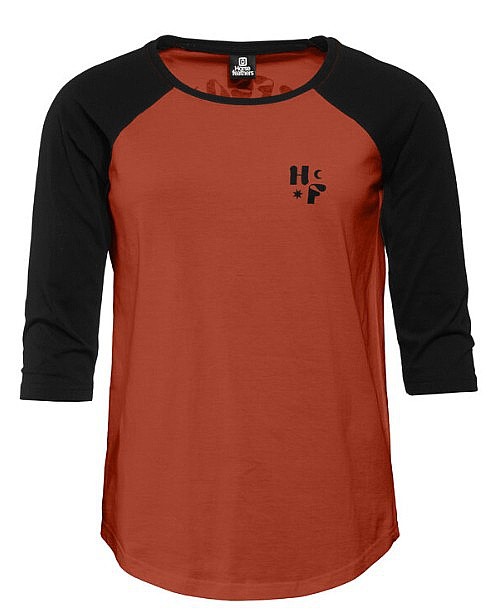 T-shirt Horsefeathers Kirby Raglan - Ginger/Black - women´s