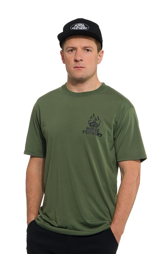 T-shirt Horsefeathers Reckless - Thyme - men´s