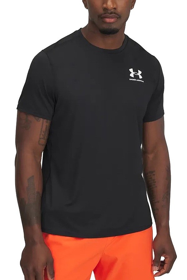 tričko Under Armour HeatGear Fitted - Black/White - men´s