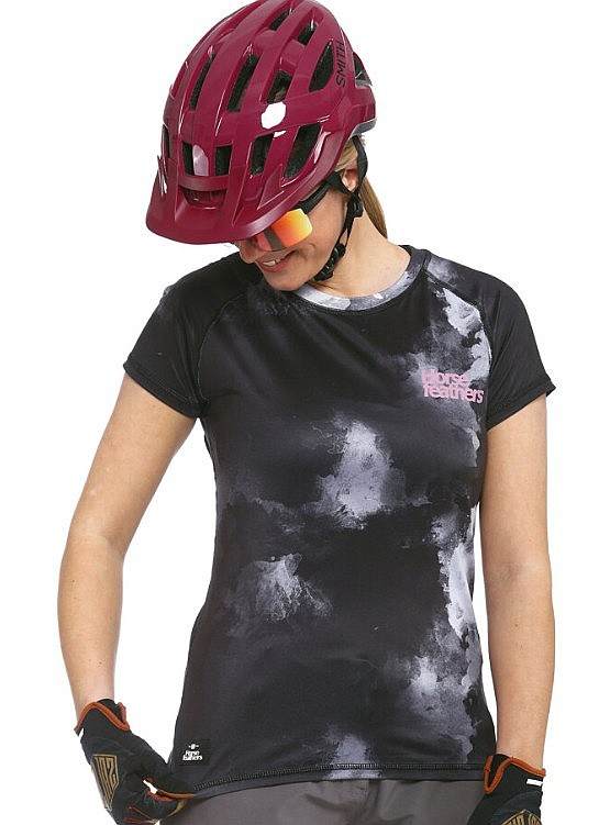 koszulka rowerowa Horsefeathers Deco - Grayscale