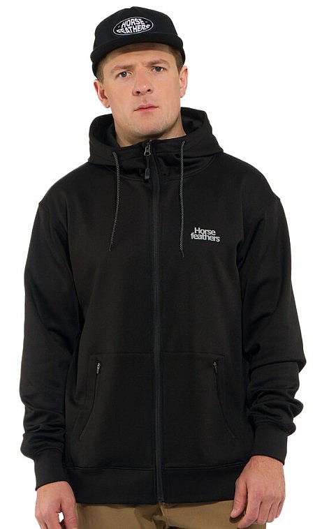 Sweatshirt Horsefeathers Callum Zip - Black - men´s