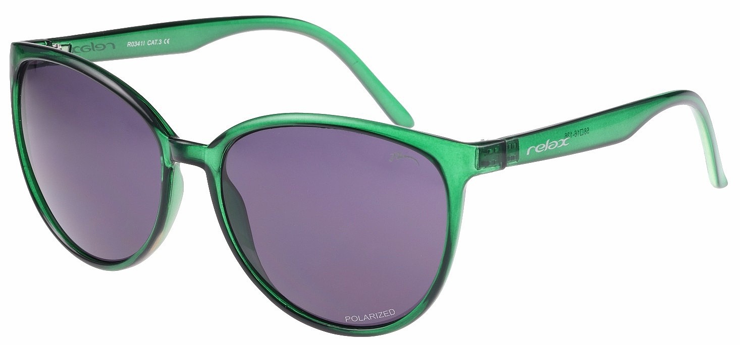 des lunettes Relax Leilani - R0341I/Gloss Green/Silver/Polarized - women´s