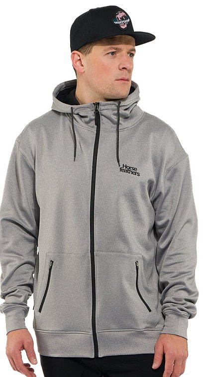 sudadera Horsefeathers Callum Zip - Ash - men´s