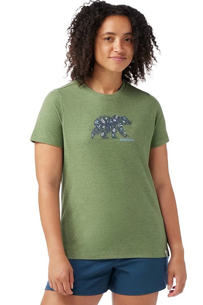 tričko Smartwool Osa Vega Graphic - Fern Green - women´s