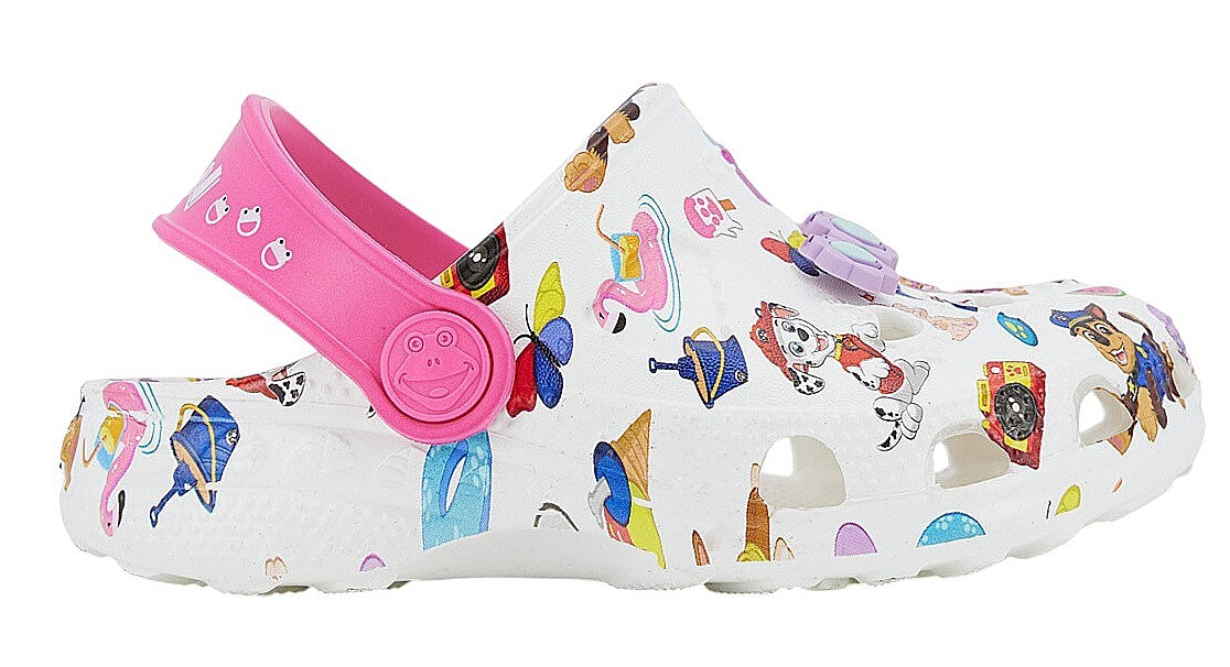 boty Coqui 8701/Little Frog - White/Light Fuchsia PP Skye + Amulet
