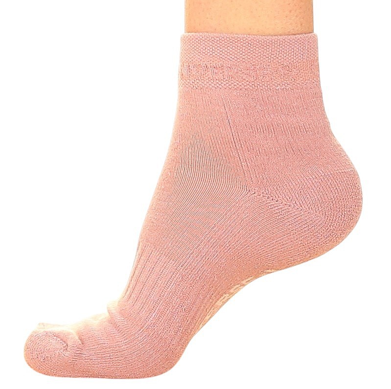 ponožky Converse Puff Logo Quarter Real Dry Sole Half Cusion 2 Pack - E1353P/Horizon Pink/Light Grey Heather