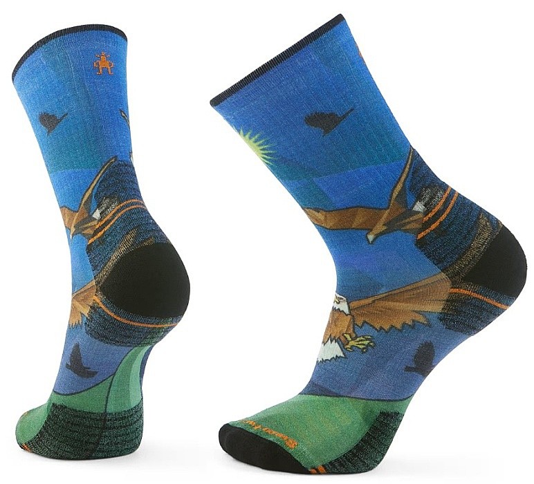 socks Smartwool Hike Targeted Cushion Eagl PRC SC - Laguna Blue
