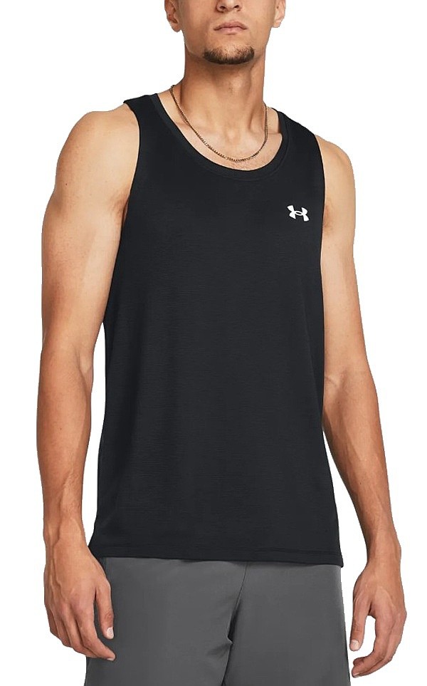 undertrøje Under Armour Launch Singlet - Black/Reflective - men´s