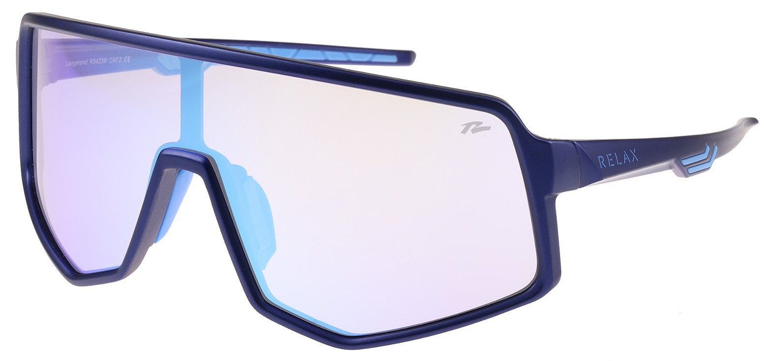 des lunettes Relax Langeland - R5423M/Matte Blue/Grey/Ice Blue Platinum