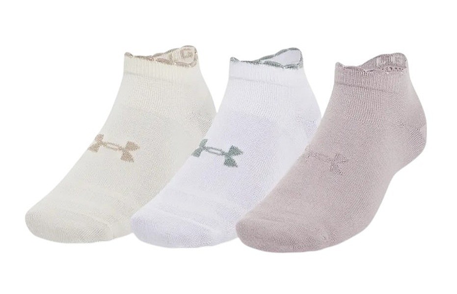 socks Under Armour Essential Low Cut 3 Pack - Gray Dawn/White/Gray Dawn