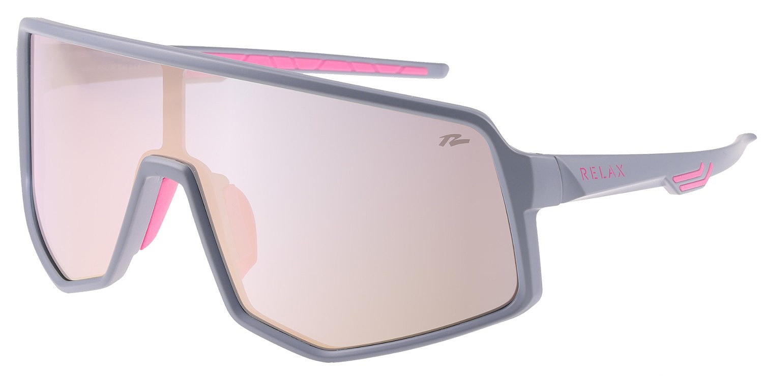 des lunettes Relax Langeland - R5423K/Matte Grey/Grey/Red Sky Platinum