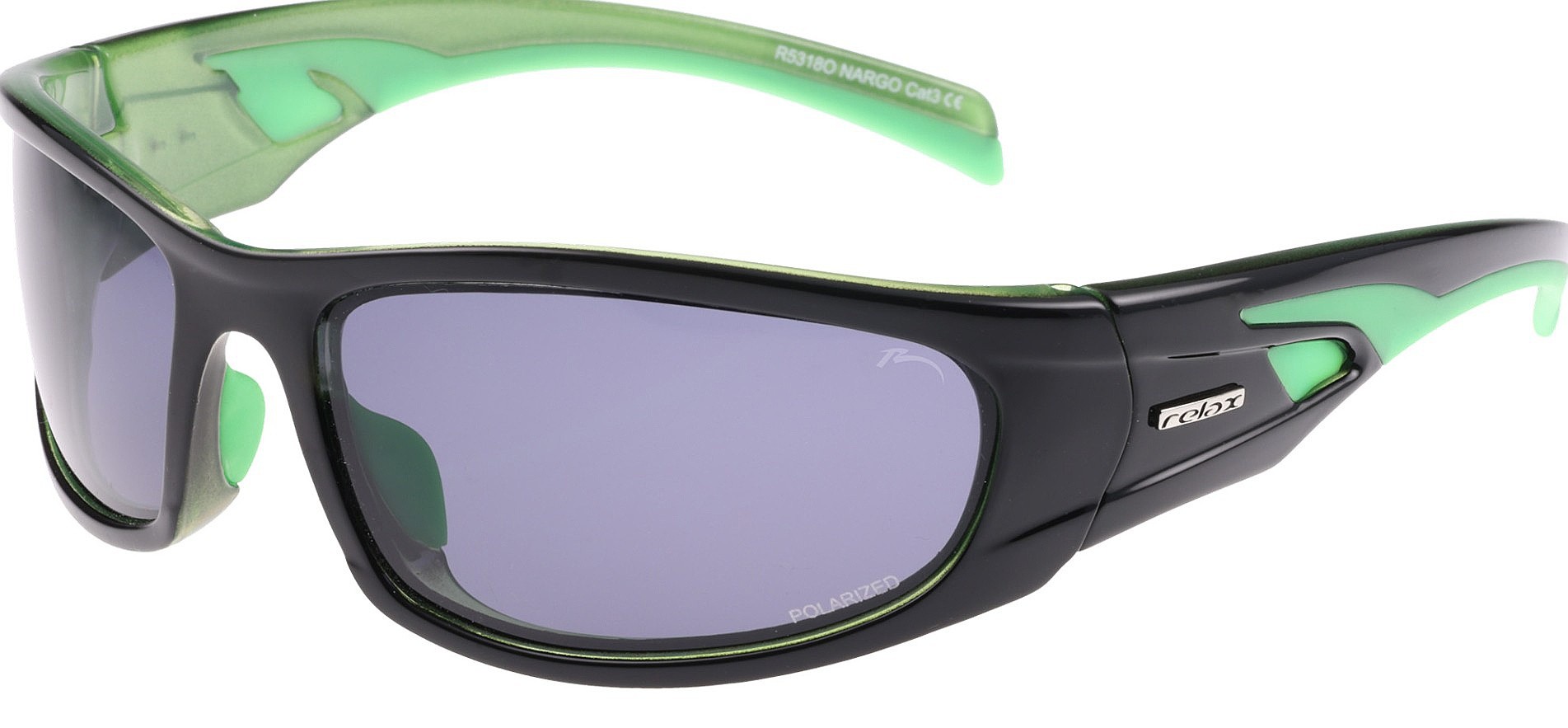 Brille Relax Nargo - R5318O/Matte Black/Green/Polarized