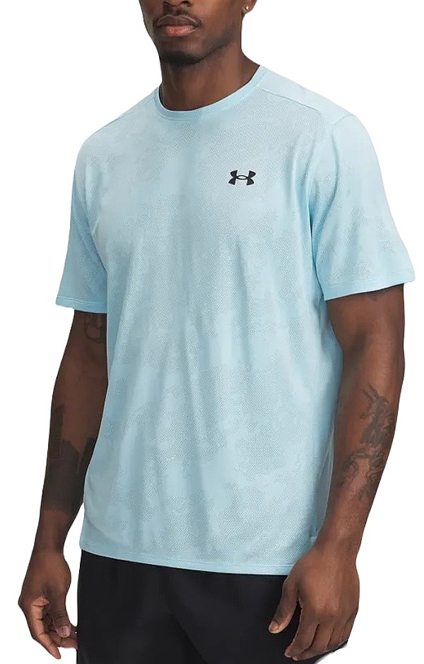 camisa Under Armour Tech Vent Jacquard - Stream/Black - men´s